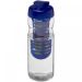 H2O Active® Base 650 ml sportsflaske og infuser med flipp lokk Transparent