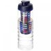 H2O Active® Treble 750 ml flaske med flipp lokk og infuser Transparent Transparent