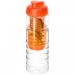 H2O Active® Treble 750 ml flaske med flipp lokk og infuser Transparent Transparent