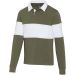 Clyde unisex organic rugby polo sweatshirt Grønn