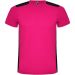 Detroit teknisk t-skjorte for barn fuchsia-black