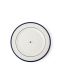 Earthenware Dinner Plate Offwhite/Navy