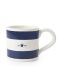 Earthenware Mug Offwhite/Navy