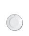 Stoneware Dessert Plate White/Dark Blue (LX)