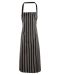Stripe Apron Sort/Hvit
