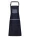 Domain Contrast Bib Apron Indigo Denim