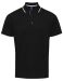 Men's Contrast Polo Sort/Hvit