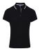 Ladies Contrast Polo Sort/Hvit