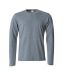 Basic-T L/S Grey Melange