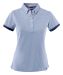 Larkford Lady Polo Light Blue Melange