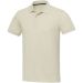 Emerald kortermet unisex Aware™ resirkulert polo Oatmeal