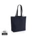 Impact Aware™ 240 gsm rcanvas shopper med lomme, ufarget marine