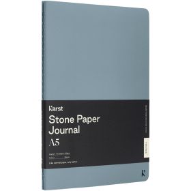Karst® A5-journal med steinpapir i topakning Blå