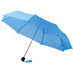 Ida 21.5" sammenleggbar paraply Blå