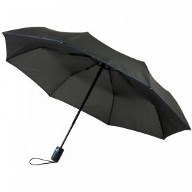 Stark-mini 21" sammenleggbar auto-åpne/lukke-paraply Blå