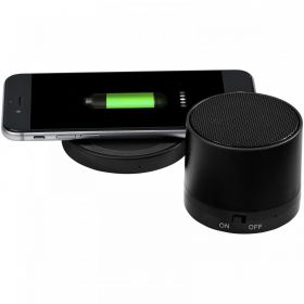 Cosmic Bluetooth®-høyttaler og trådløs ladematte Solid svart