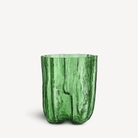 Crackle vase, grønn 270 mm