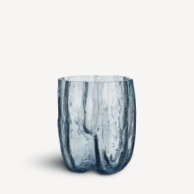 Crackle vase, sirkulert glass 270 mm